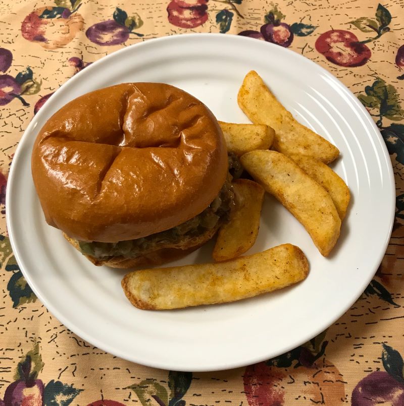 Philly Cheesesteak Sloppy Joe Dinner Idea