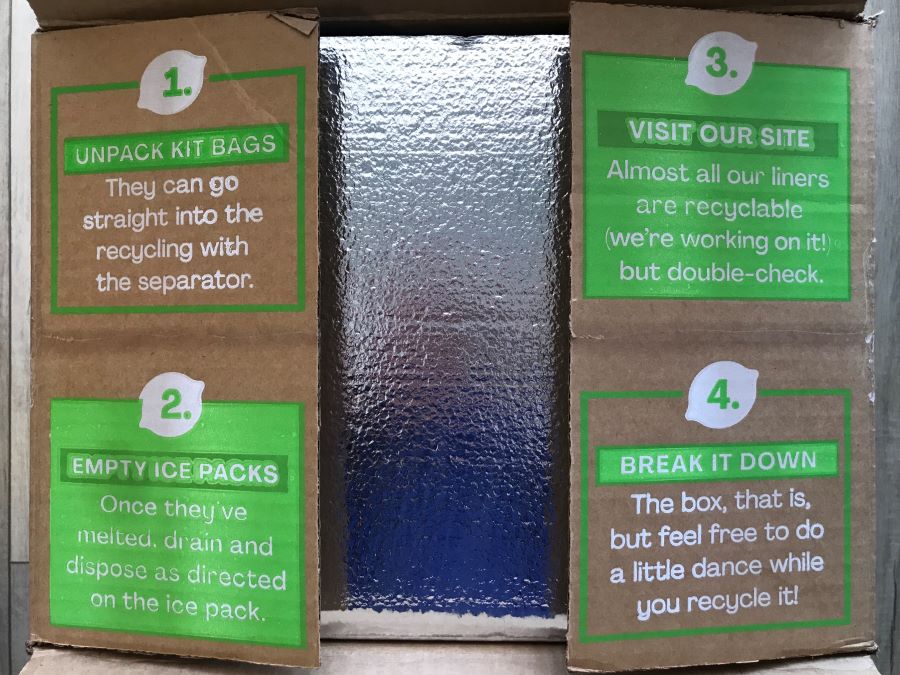 Images of the HelloFresh Packaging