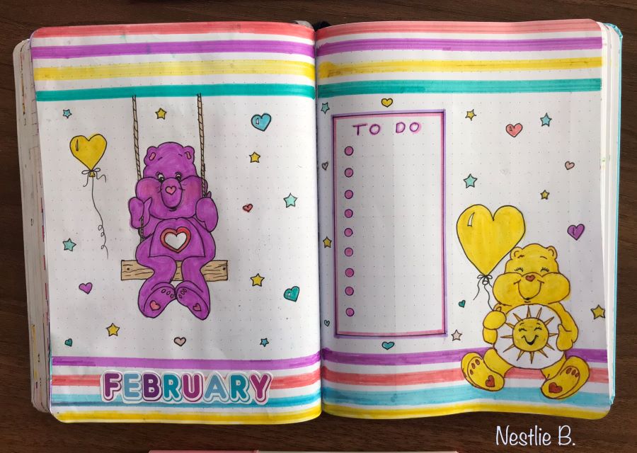 February Care Bear cover pages